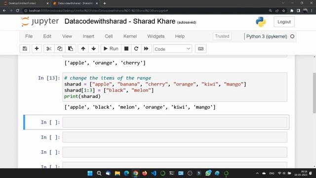 How to Change List Items in Python || Change List items in Python || Python List Change items