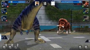 ПЕРВЫЙ ГИБРИД АЛАНГОЗАВР - Jurassic World The Game #5.mp4