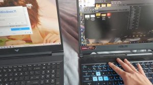 HP Victus 16 VS ASUS TUF Gaming F15 power on/off (Use battery)