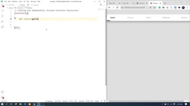 Sliding Tab Menu Navigation | HTML | CSS | JS