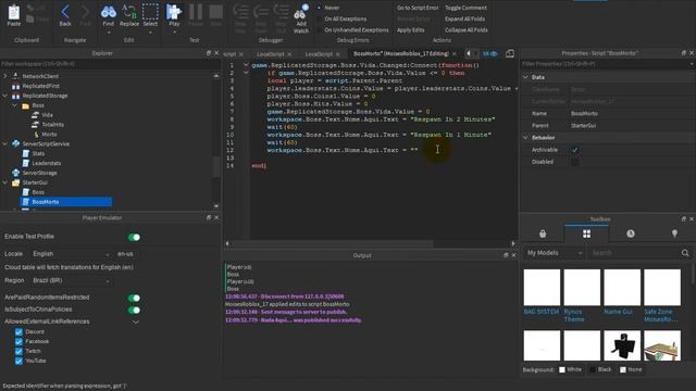 Making Boss Part 6 [Roblox Studio] смотреть онлайн