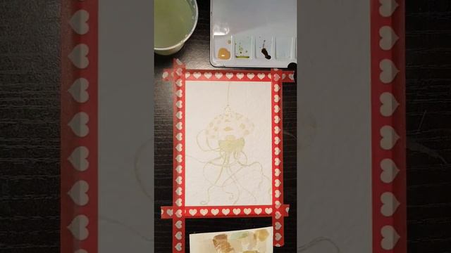 How to Paint a Air Plant in Shell with Watercolor / tutorial смотреть онлайн