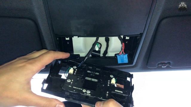 Снятие переднего плафона SKODA KODIAQ смотреть онлайн