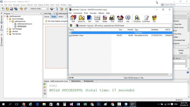 #075 Add Components To Palette Window NetBeans add j calendar In JAVA تعلم الجافا من البداية الي ال смотреть онлайн