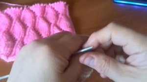 Узор ажурные ромбики