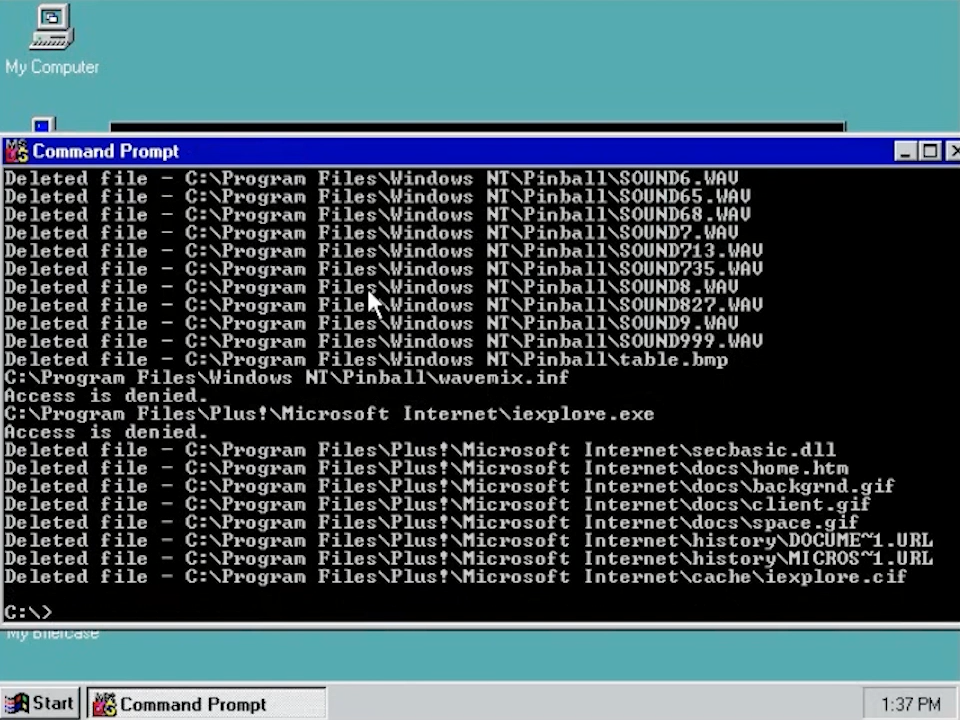 Как убить Windows NT 4.0