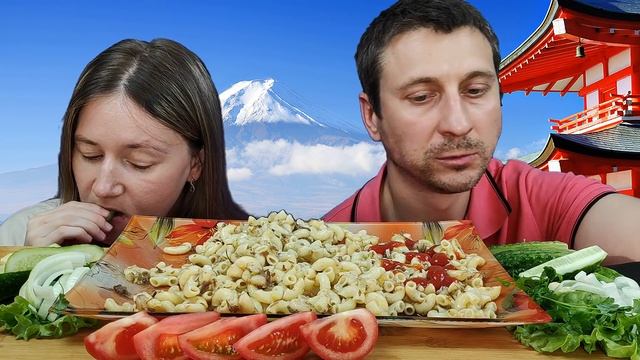 МУКБАНГ МАКАРОНЫ ПО-ФЛОТСКИ | MUKBANG PASTA PO-FLOTSKI (Russian navy-style macaroni) #mukbang