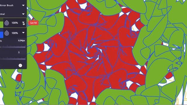 Random Abstract Flower Drawing смотреть онлайн