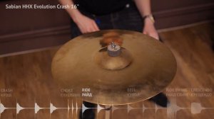 Sabian HHX Evolution Crash 16 inch. Тарелка крэш 16 дюймов. ПРОДАЮ.