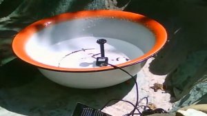 Фонтанчик на солнечной батарее. Solar-powered fountain. Test.