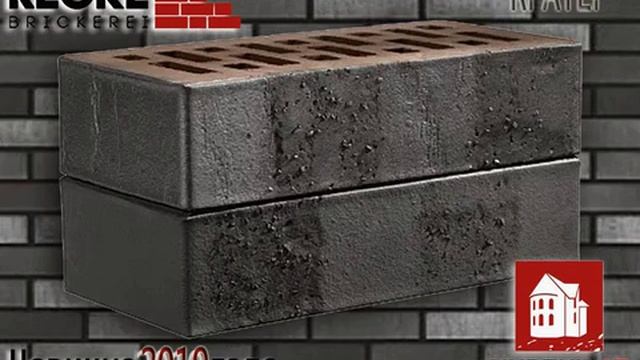 Кирпич RECKE®BRICKEREI 1НФ черный фактурный