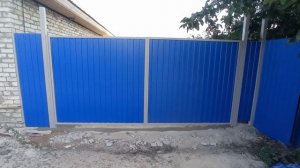 РАСПАШНЫЕ ВОРОТА ИЗ ПРОФЛИСТА С АВТОМАТИКОЙ | SWING GATES FROM PROFILE WITH AUTOMATIC