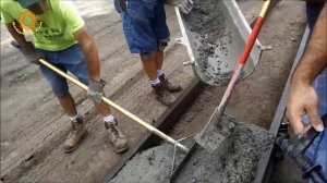 Как делают бетонные бордюры в Америке