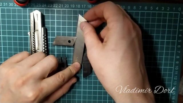 Как заменить лезвие на канцелярском ноже?
