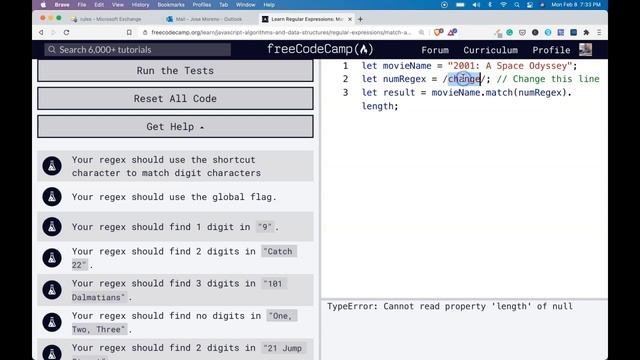 Understanding Regular Expressions on freeCodeCamp 2021, Match all Numbers Regex Pattern Matching