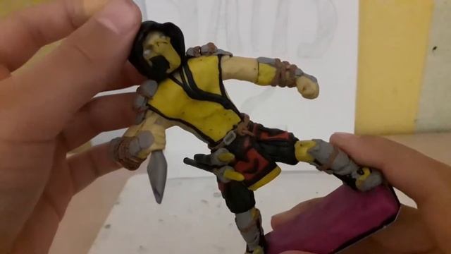 Обзор на фигурки из пластилина Скорпиона из MK11 смотреть онлайн