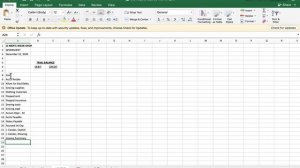 Excel Tutorial Trial Balance (Step 1)