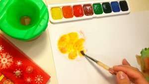 «Знакомство с акварелью» видеоуроки по рисованию для детей 5-6 лет. #видеоуроки #акварель #изо