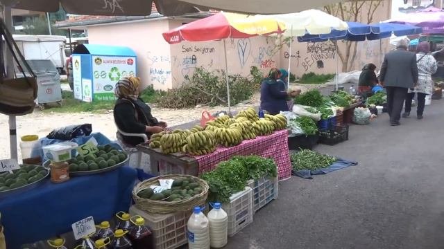 Аланья Рынок в Оба 11 марта 2019 Цены на овощи фрукты в Турции