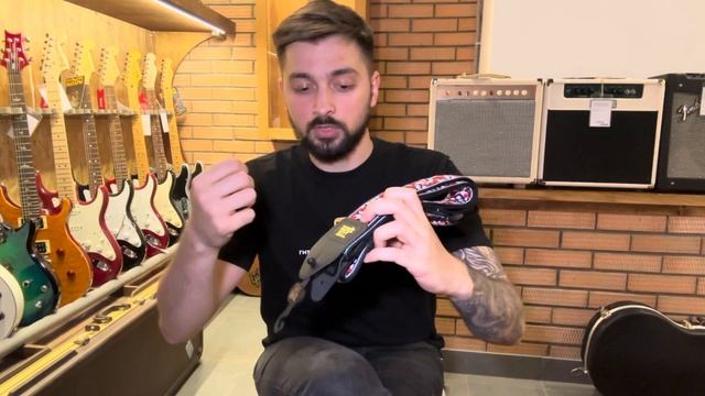 Обзор ремня для гитары Ernie Ball 4639 Taos Fire Red Jacquard | SKIFMUSIC.RU смотреть онлайн