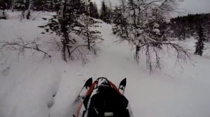 Тест снегохода Polaris 800 PRO RMK 155 2,6 на Приполярном Урале Часть III