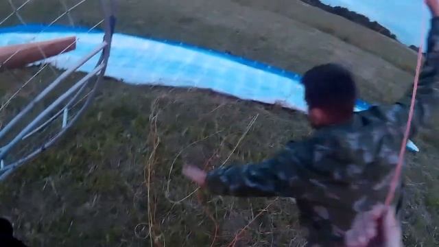 Парамотор.Третий урок. Взлёт.