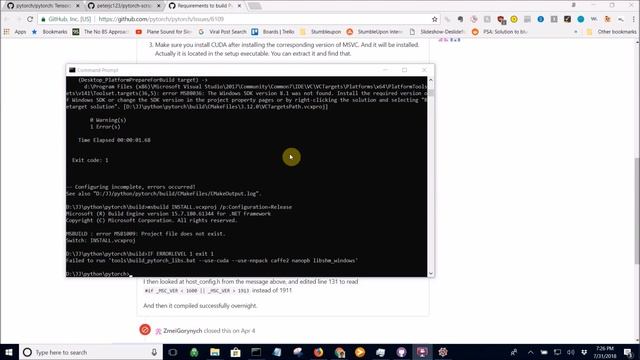 How to Compile the Latest Pytorch from Source in Windows with CUDA Support