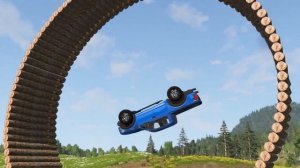 Мертвая петля на машине тест краш! какая машина сможет проехать? BeamNG Drive
