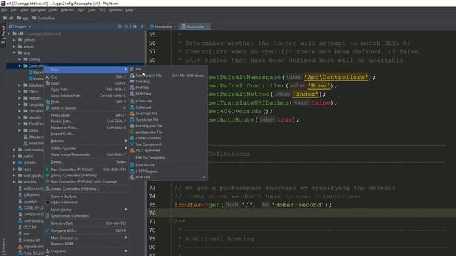 Codeigniter  4 Tutorials | Controllers in CodeIgniter 4 | Create and use controllers in Codeigniter
