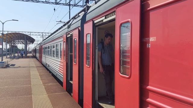 Торжокский Асинхронник! Электропоезд ЭТ4А 003 Платформа Ленинский Проспект смотреть онлайн