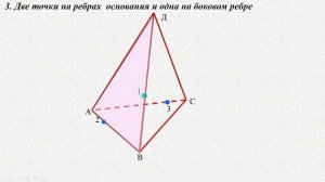 Стереометрия "с нуля". Урок 10. Сечения в треугольной пирамиде