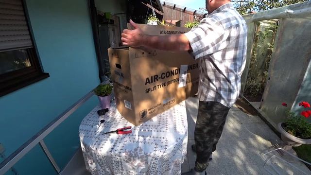 Обзор и установка кондиционера для дома! 1часть. Split Klimaanlage.