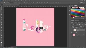 How to add patterns to text in Photoshop