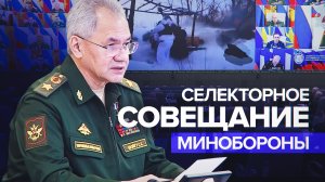 Освобождение территорий и потери противника: Шойгу выступил на селекторном совещании Минобороны
