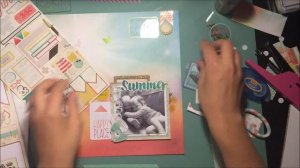 scrapbooking process #9- Summer Lovin'