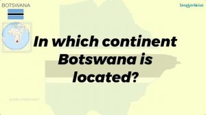 Do You Know Botswana Basic Information | World Countries Information #23 - GK & Quizzes