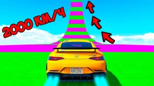 ПОДЪЕМ БЕЗ ТОРМОЗОВ НА ЧИТЕРСКОЙ МАШИНЕ ПО ВЫСОКОМУ ТРАМПЛИНУ в ГТА 5 МОДЫ! ОБЗОР МОДА в GTA 5 ВИДЕО