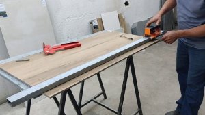 teste riscadeira em porcelanato marrom/ tile cutter