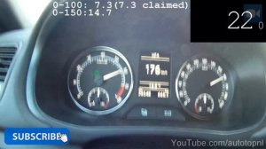 Skoda Fabia RS Combi 1.4 TSI 180 HP 0-214 km/h DSG NICE! Acceleration Test Autobahn Beschleunigung
