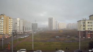 Первый снег в Кемерово.