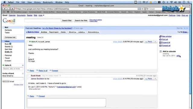 How to Create a Google Calendar Event From a Message in Gmail смотреть онлайн