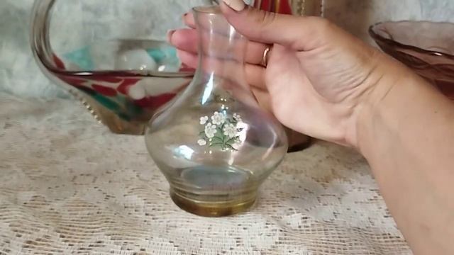 Винтажное стекло) Вазы и конфетницы ?