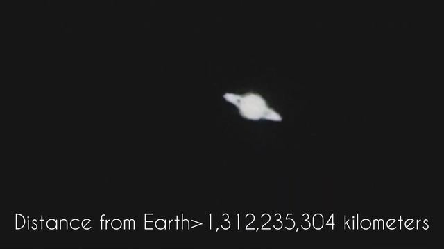 Saturn with my 76mm reflector telescope  #f70076 #Saturn #astronomy