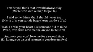 The Weeknd - Save your tears _ lyrics (version créole)