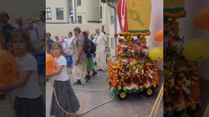 Ратха Ятра в Риге 11 августа 2023 года. Празднуем возвращение Бога Джаганнатх.