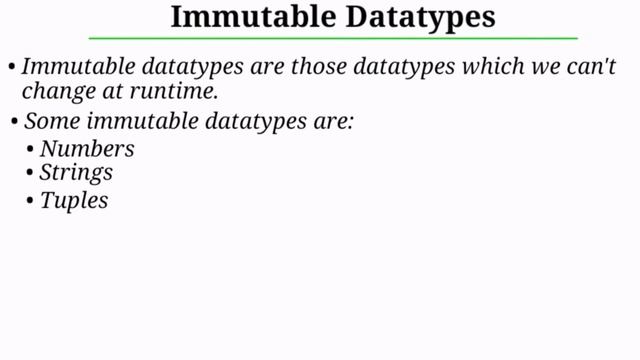#10 Python Tutorials For Beginners | Python Datatypes | Mutable Datatypes,  Immutable Datatypes