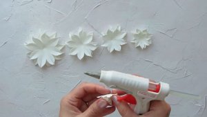 Георгин из фоамирана. Школьный ободок.