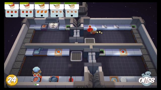 Overcooked Level 5-6 2 Player Co-op 3 Stars (PS4) смотреть онлайн