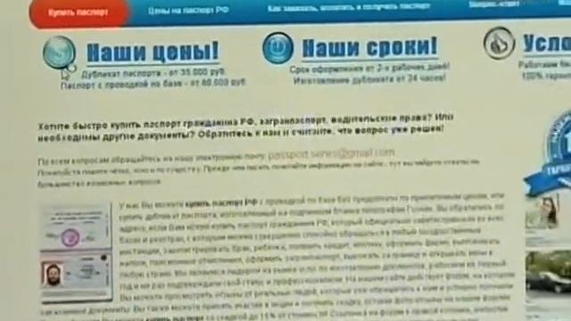 Паспорта через интернет