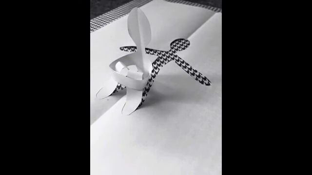 3D Человечек из бумаги на открытку своими руками. Объемная фигурка